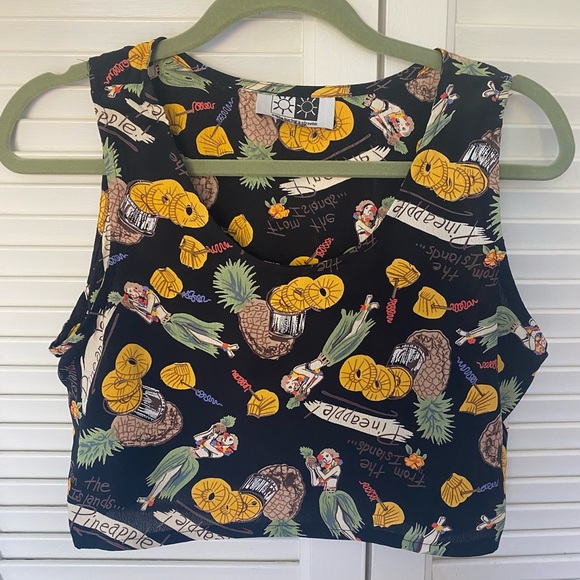 Cool Crop Top Hawaiian Shirt - Picture 1 of 5